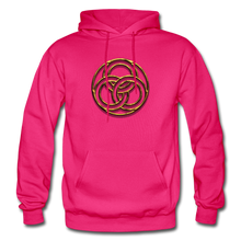Load image into Gallery viewer, Tri Circle Gildan Heavy Blend Adult Hoodie - fuchsia