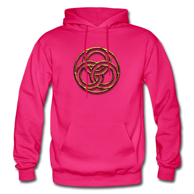 Tri Circle Gildan Heavy Blend Adult Hoodie - fuchsia