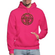 Load image into Gallery viewer, Tri Circle Gildan Heavy Blend Adult Hoodie - fuchsia