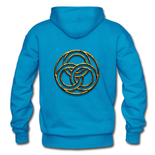 Load image into Gallery viewer, Tri Circle Gildan Heavy Blend Adult Hoodie - turquoise