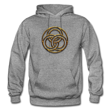 Load image into Gallery viewer, Tri Circle Gildan Heavy Blend Adult Hoodie - graphite heather