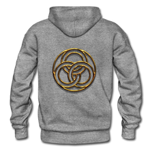 Load image into Gallery viewer, Tri Circle Gildan Heavy Blend Adult Hoodie - graphite heather