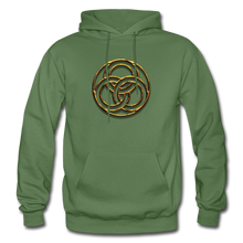 Load image into Gallery viewer, Tri Circle Gildan Heavy Blend Adult Hoodie - military green