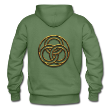 Load image into Gallery viewer, Tri Circle Gildan Heavy Blend Adult Hoodie - military green