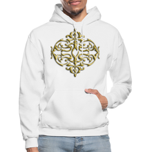 Carica l&#39;immagine nel visualizzatore di Gallery, Gold Ornament 1 Gildan Heavy Blend Adult Hoodie - white