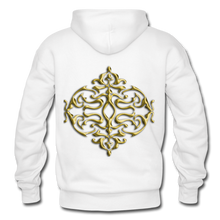 Carica l&#39;immagine nel visualizzatore di Gallery, Gold Ornament 1 Gildan Heavy Blend Adult Hoodie - white