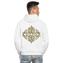 Carica l&#39;immagine nel visualizzatore di Gallery, Gold Ornament 1 Gildan Heavy Blend Adult Hoodie - white