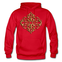 Carica l&#39;immagine nel visualizzatore di Gallery, Gold Ornament 1 Gildan Heavy Blend Adult Hoodie - red