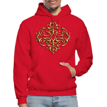 Carica l&#39;immagine nel visualizzatore di Gallery, Gold Ornament 1 Gildan Heavy Blend Adult Hoodie - red