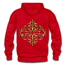 Carica l&#39;immagine nel visualizzatore di Gallery, Gold Ornament 1 Gildan Heavy Blend Adult Hoodie - red