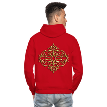 Carica l&#39;immagine nel visualizzatore di Gallery, Gold Ornament 1 Gildan Heavy Blend Adult Hoodie - red