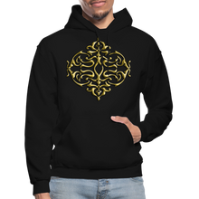 Carica l&#39;immagine nel visualizzatore di Gallery, Gold Ornament 1 Gildan Heavy Blend Adult Hoodie - black