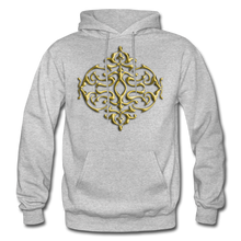 Carica l&#39;immagine nel visualizzatore di Gallery, Gold Ornament 1 Gildan Heavy Blend Adult Hoodie - heather gray
