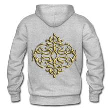 Carica l&#39;immagine nel visualizzatore di Gallery, Gold Ornament 1 Gildan Heavy Blend Adult Hoodie - heather gray