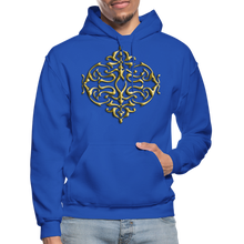 Carica l&#39;immagine nel visualizzatore di Gallery, Gold Ornament 1 Gildan Heavy Blend Adult Hoodie - royal blue