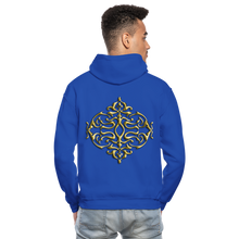 Carica l&#39;immagine nel visualizzatore di Gallery, Gold Ornament 1 Gildan Heavy Blend Adult Hoodie - royal blue