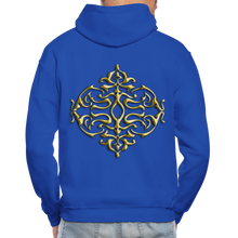 Carica l&#39;immagine nel visualizzatore di Gallery, Gold Ornament 1 Gildan Heavy Blend Adult Hoodie - royal blue