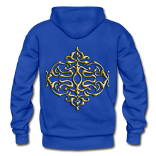 Carica l&#39;immagine nel visualizzatore di Gallery, Gold Ornament 1 Gildan Heavy Blend Adult Hoodie - royal blue