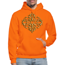 Carica l&#39;immagine nel visualizzatore di Gallery, Gold Ornament 1 Gildan Heavy Blend Adult Hoodie - orange