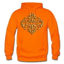 Carica l&#39;immagine nel visualizzatore di Gallery, Gold Ornament 1 Gildan Heavy Blend Adult Hoodie - orange