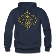 Carica l&#39;immagine nel visualizzatore di Gallery, Gold Ornament 1 Gildan Heavy Blend Adult Hoodie - navy
