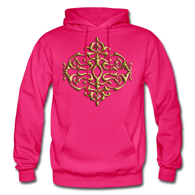 Gold Ornament 1 Gildan Heavy Blend Adult Hoodie - fuchsia