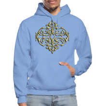 Carica l&#39;immagine nel visualizzatore di Gallery, Gold Ornament 1 Gildan Heavy Blend Adult Hoodie - carolina blue