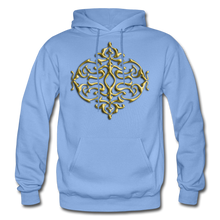 Carica l&#39;immagine nel visualizzatore di Gallery, Gold Ornament 1 Gildan Heavy Blend Adult Hoodie - carolina blue