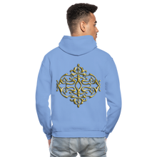 Carica l&#39;immagine nel visualizzatore di Gallery, Gold Ornament 1 Gildan Heavy Blend Adult Hoodie - carolina blue