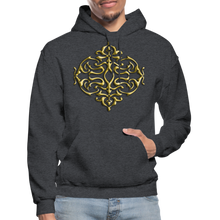 Carica l&#39;immagine nel visualizzatore di Gallery, Gold Ornament 1 Gildan Heavy Blend Adult Hoodie - charcoal grey