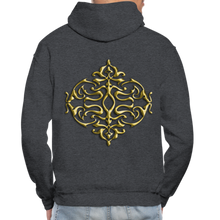 Carica l&#39;immagine nel visualizzatore di Gallery, Gold Ornament 1 Gildan Heavy Blend Adult Hoodie - charcoal grey