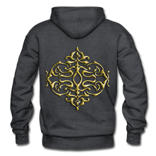 Carica l&#39;immagine nel visualizzatore di Gallery, Gold Ornament 1 Gildan Heavy Blend Adult Hoodie - charcoal grey