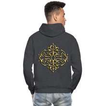 Carica l&#39;immagine nel visualizzatore di Gallery, Gold Ornament 1 Gildan Heavy Blend Adult Hoodie - charcoal grey
