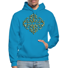 Carica l&#39;immagine nel visualizzatore di Gallery, Gold Ornament 1 Gildan Heavy Blend Adult Hoodie - turquoise