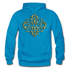 Carica l&#39;immagine nel visualizzatore di Gallery, Gold Ornament 1 Gildan Heavy Blend Adult Hoodie - turquoise