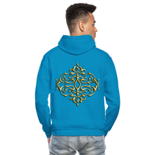 Carica l&#39;immagine nel visualizzatore di Gallery, Gold Ornament 1 Gildan Heavy Blend Adult Hoodie - turquoise