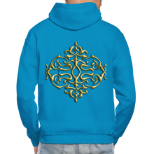 Carica l&#39;immagine nel visualizzatore di Gallery, Gold Ornament 1 Gildan Heavy Blend Adult Hoodie - turquoise