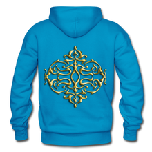 Carica l&#39;immagine nel visualizzatore di Gallery, Gold Ornament 1 Gildan Heavy Blend Adult Hoodie - turquoise
