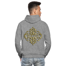 Carica l&#39;immagine nel visualizzatore di Gallery, Gold Ornament 1 Gildan Heavy Blend Adult Hoodie - graphite heather