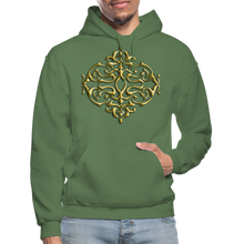 Carica l&#39;immagine nel visualizzatore di Gallery, Gold Ornament 1 Gildan Heavy Blend Adult Hoodie - military green