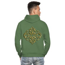 Carica l&#39;immagine nel visualizzatore di Gallery, Gold Ornament 1 Gildan Heavy Blend Adult Hoodie - military green