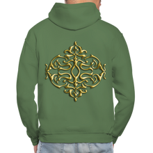 Carica l&#39;immagine nel visualizzatore di Gallery, Gold Ornament 1 Gildan Heavy Blend Adult Hoodie - military green