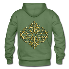 Carica l&#39;immagine nel visualizzatore di Gallery, Gold Ornament 1 Gildan Heavy Blend Adult Hoodie - military green