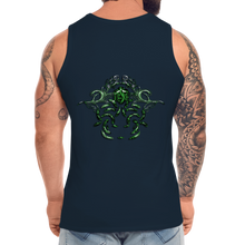 Afbeelding in Gallery-weergave laden, Modusa Serpenta Men’s Premium Tank - deep navy