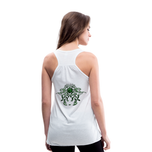 Carica l&#39;immagine nel visualizzatore di Gallery, Modusa Serpenta Pink Women&#39;s Flowy Tank Top by Bella - white
