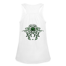 Carica l&#39;immagine nel visualizzatore di Gallery, Modusa Serpenta Pink Women&#39;s Flowy Tank Top by Bella - white