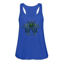 Carica l&#39;immagine nel visualizzatore di Gallery, Modusa Serpenta Pink Women&#39;s Flowy Tank Top by Bella - royal blue