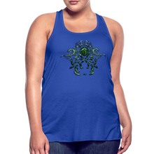 Carica l&#39;immagine nel visualizzatore di Gallery, Modusa Serpenta Pink Women&#39;s Flowy Tank Top by Bella - royal blue