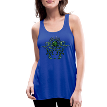 Carica l&#39;immagine nel visualizzatore di Gallery, Modusa Serpenta Pink Women&#39;s Flowy Tank Top by Bella - royal blue