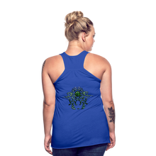 Carica l&#39;immagine nel visualizzatore di Gallery, Modusa Serpenta Pink Women&#39;s Flowy Tank Top by Bella - royal blue